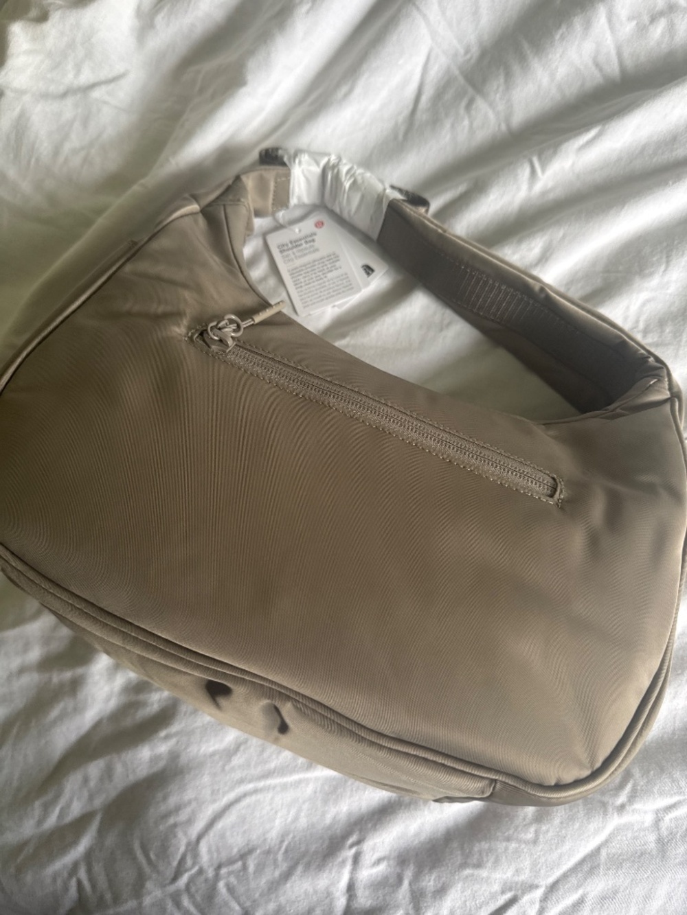 🆕🤎 Lululemon City Essentials Shoulder Bag 4L - Warm Ash Grey / Silver - Picture 8 of 9